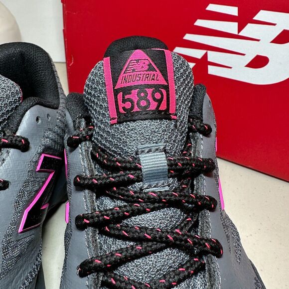 New Balance 589V1 Industrial Slip Resistant Composite Toe Shoe Gray Women 8 NWB - Picture 5 of 12